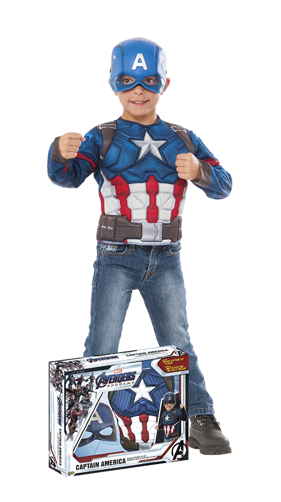 CHILD MUSCLE CHEST CAPTAIN AMERICA