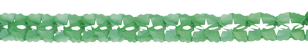 4 MTS GREEN PAPER GARLAND IN POLYBAG + C