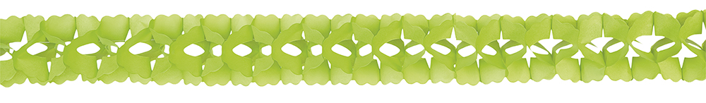 4 MTS LIME PAPER GARLAND IN POLYBAG + CA
