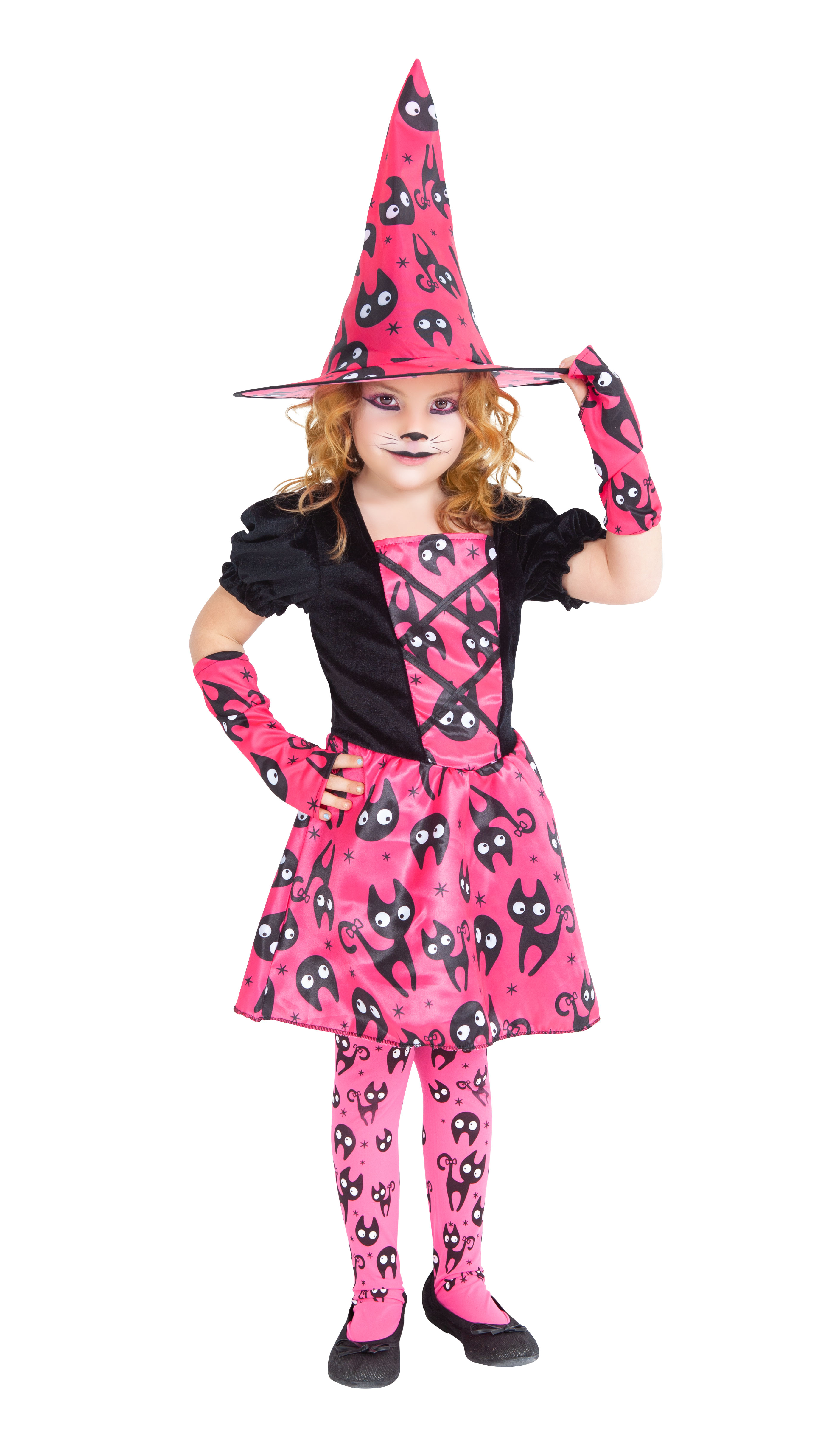 LITTLE CATS PINK WITCH COSTUME